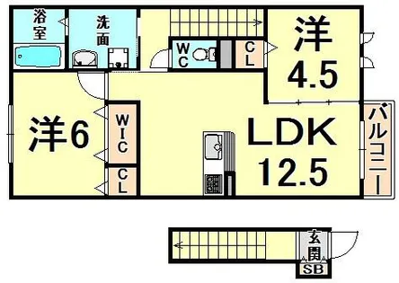リヒト ヴィラ 1棟【2階】の間取り