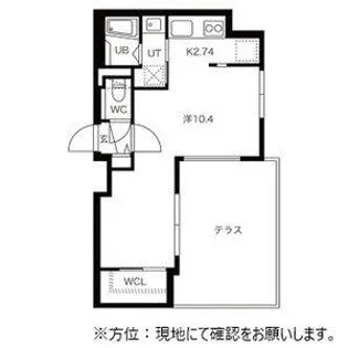 ブランコ新札幌【1階】の間取り