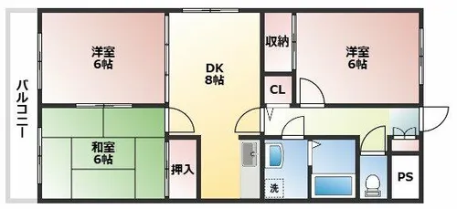 グラン・シャリオ【401号室】の間取り