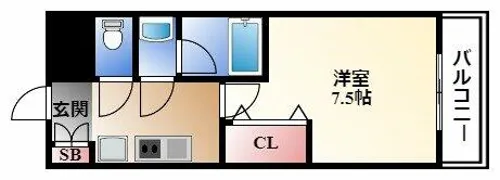 プレサンスTHE久屋大通レジェンド【3階】の間取り