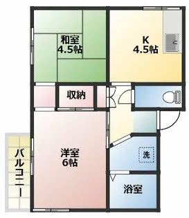 千田プレジール【202号室】の間取り