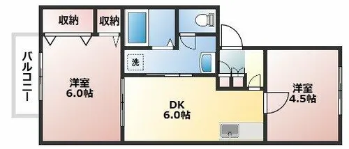 メイプルリーフ【203号室】の間取り