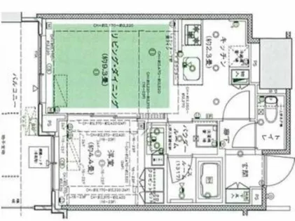 シティタワー大阪本町【22階】の間取り
