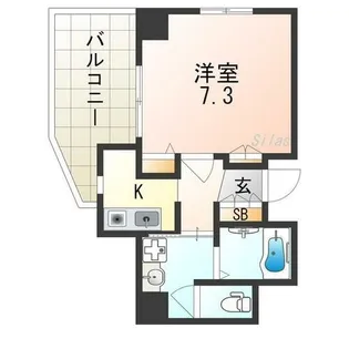 ディナスティ長居公園南【2階】の間取り