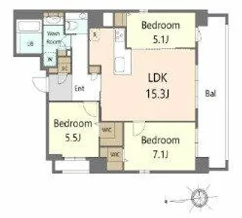 S-RESIDENCE大手門awesome【2階】の間取り