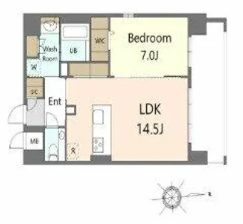S-RESIDENCE大手門awesome【2階】の間取り