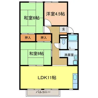 アーバンハイツ錦【2階】の間取り