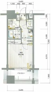 サヴォイテンジンクォーター【14階】の間取り