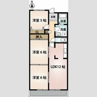 社ハイツ【1階】の間取り