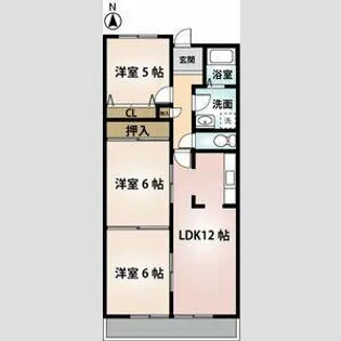 社ハイツ【1階】の間取り