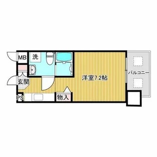 TOYOTOMI STAY Premium難波桜川Ⅰ【8階】の間取り