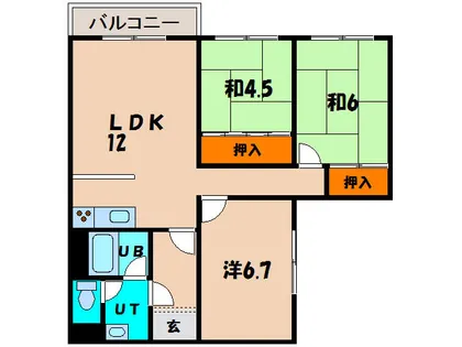 マンションマルノ【3階】の間取り