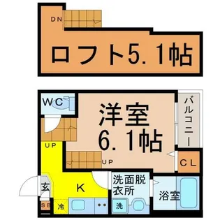 メゾン・フランク【1階】の間取り