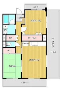 マーベラス1【6階】の間取り