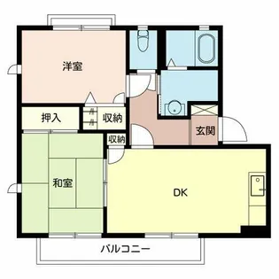 大阪府堺市西区浜寺南町2丁【アパート】の間取り