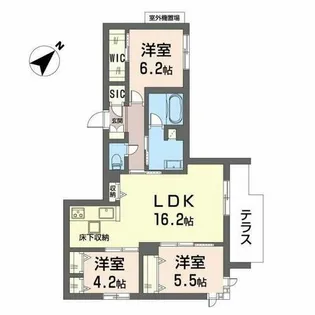 大阪府高石市高師浜1丁目【マンション】の間取り