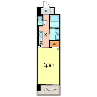 シャトー・カネハラ A【2階】の間取り