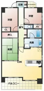 レジディア都島Ⅰ【12階】の間取り