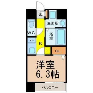 フローライト上前津【7階】の間取り