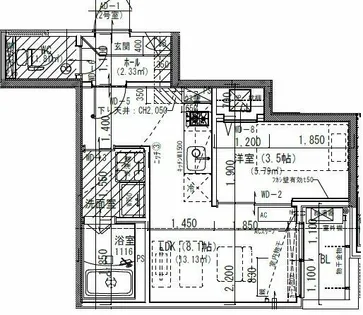 Jack higashimatabeⅠ【2階】の間取り