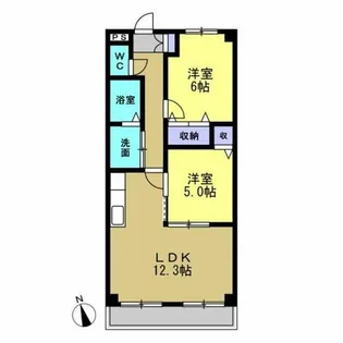GIRASOL花の家【205号室】の間取り