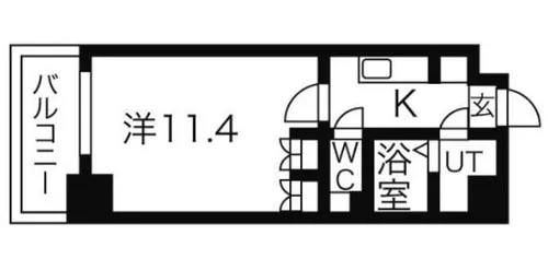 クピットガーデン千代田【8階】の間取り