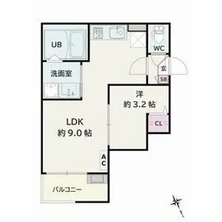 Jack yabaⅠ【1階】の間取り