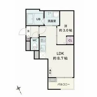 Jack yabaⅡ【1階】の間取り