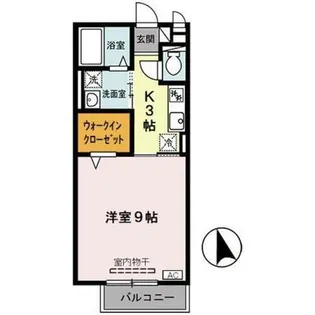 ベルシオン新川端【2階】の間取り