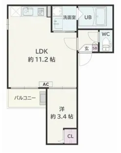 Jack shimoshigeharaⅠ【1階】の間取り