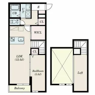ベリアス ロジェ【2階】の間取り