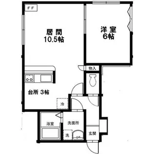 エル・ベスト南郷【305号室】の間取り