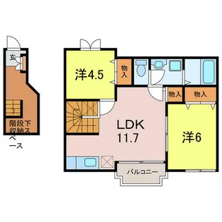エクセラン【2階】の間取り