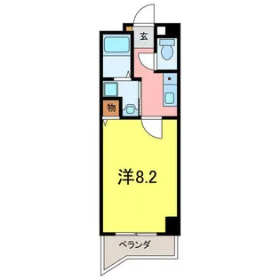 ハートヒルズ矢作【4-C号室】の間取り