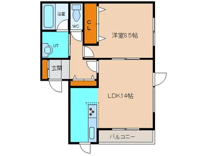 インペリアルロッジ弐番館【3号室】の間取り