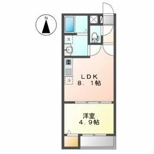 T.A明前町A棟【1階】の間取り