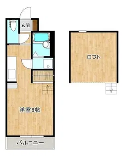 SHANT北野【201号室】の間取り