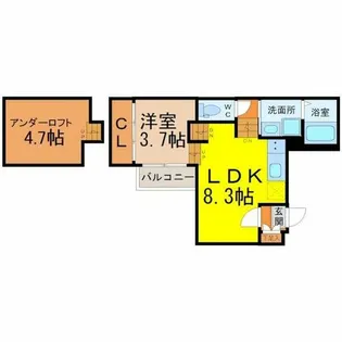 モンドグロッソ千種【1階】の間取り