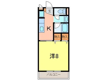 Pinetree Residence【202号室】の間取り