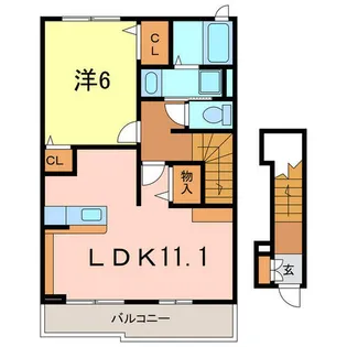 ベルフォーレ【2階】の間取り
