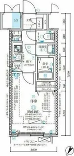 ディアレイシャス名古屋中村公園Ⅱ【8階】の間取り