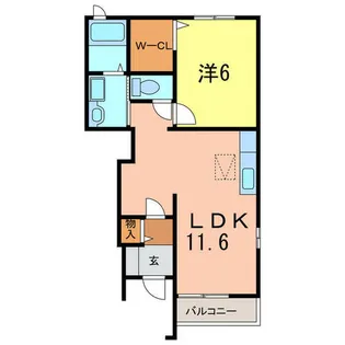 サニースポット【1階】の間取り