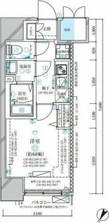ディアレイシャス名古屋中村公園Ⅱ【6階】の間取り