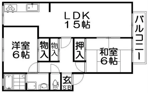 RubanDore【1階】の間取り