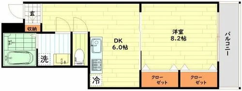 アベニール十三【2階】の間取り