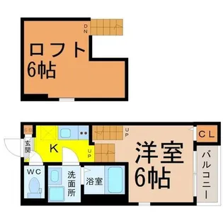 プリローズ名古屋【1階】の間取り