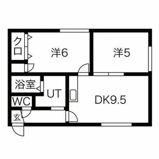 クリスタルハイツRI【2階】の間取り