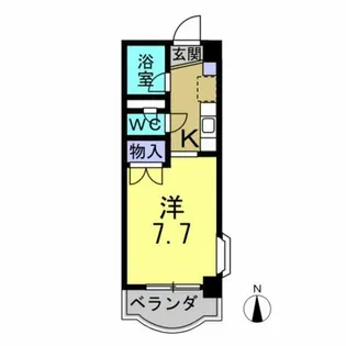 メゾンヴェルテ【201号室】の間取り