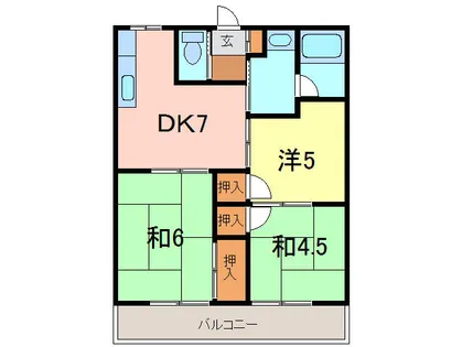 トモエハイツ【1階】の間取り