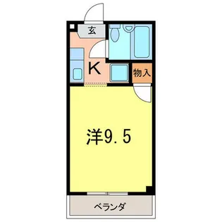コーポ桜井2【B2-2号室】の間取り